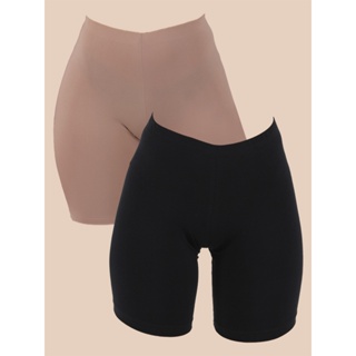 Kit 2 Shorts Feminino Ánagua Cintura Alta de Algodão em Oferta na Shopee