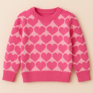 Blusa De Trico Infantil Coração Mini Diva Lançamento Inverno em Oferta na Shopee