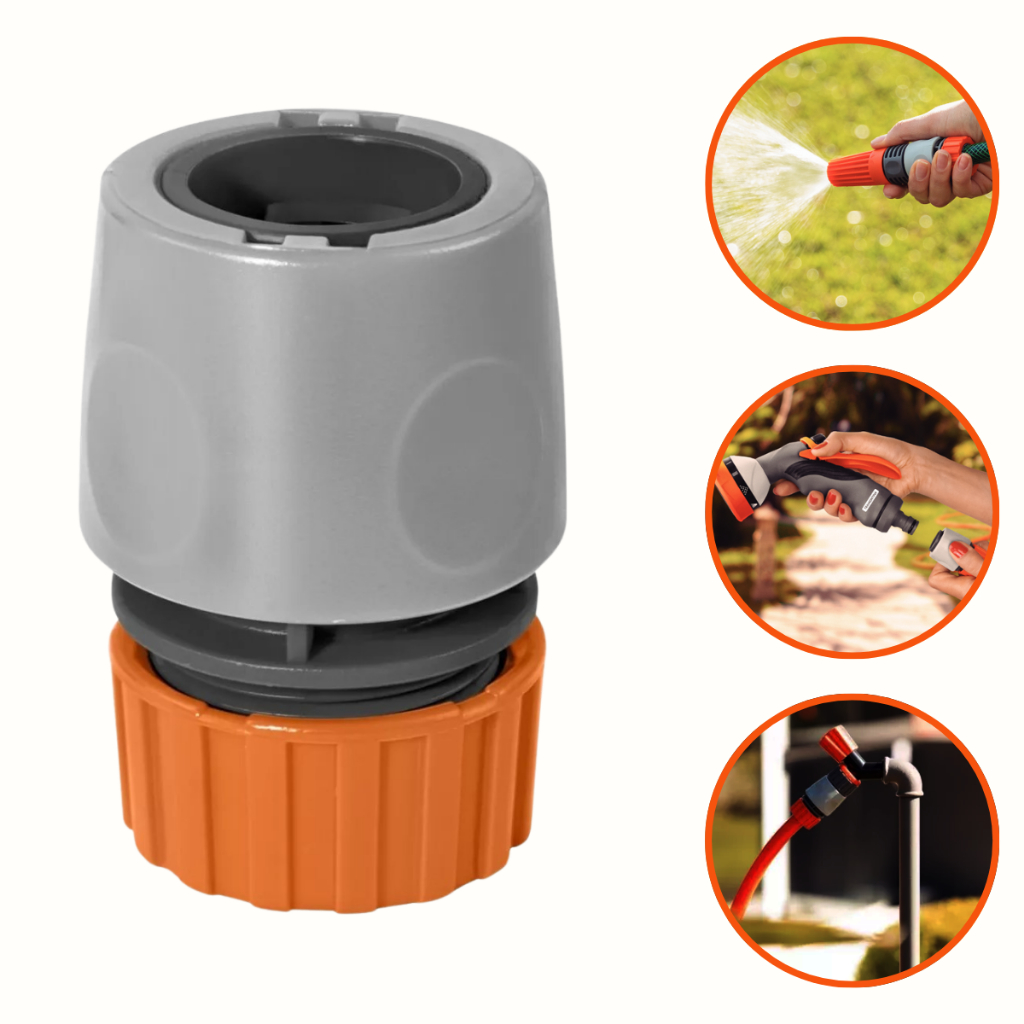 Engate Rápido Mangueira Conector De 1/2 Em Plástico Cor Cinza em Oferta na Shopee