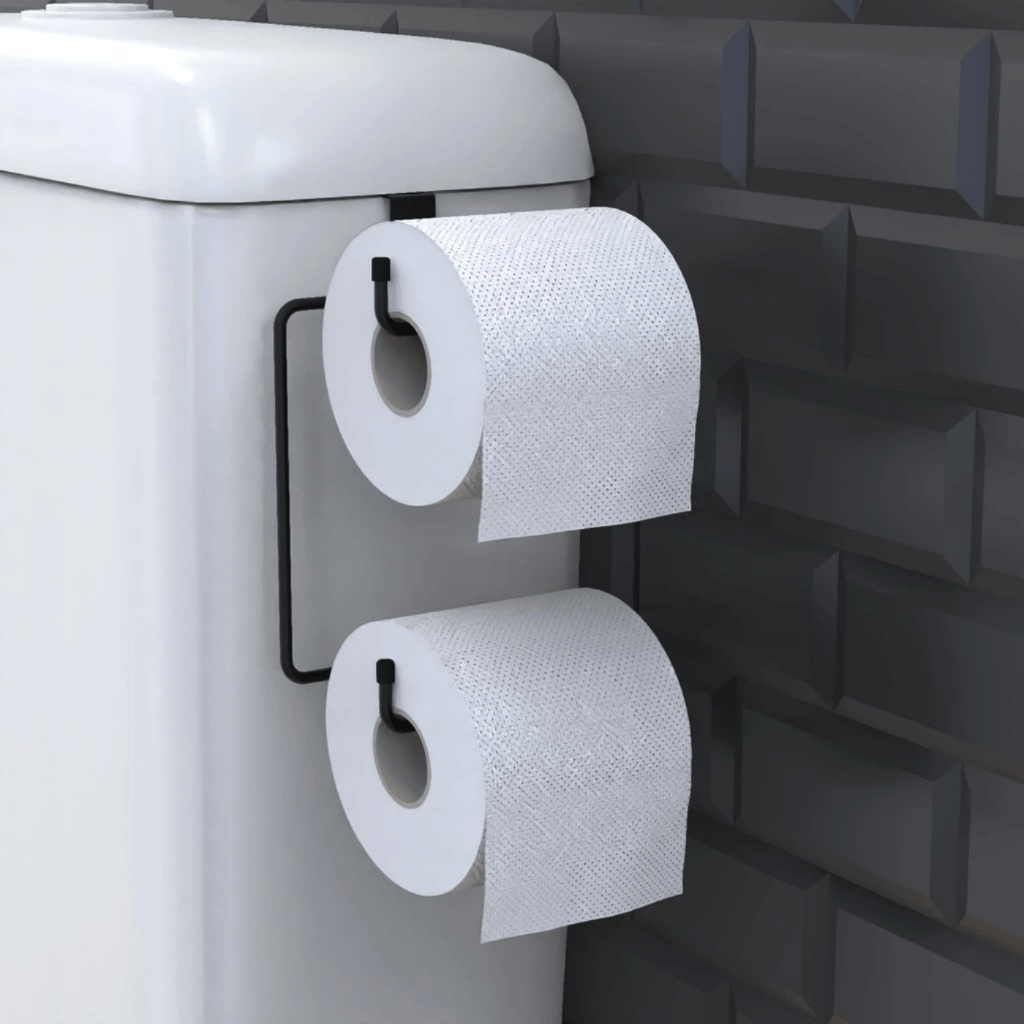 Suporte Porta Papel Higiênico Duplo Para Banheiro Para Caixa Acoplada Para Dois Rolos em Oferta na Shopee