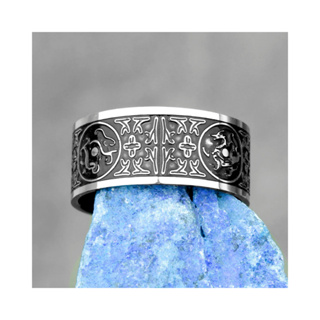 ANEL MASCULINO DE AÇO INOXIDAVEL AMULETO DE  - VIKINGS ( COD 10 ) em Oferta na Shopee