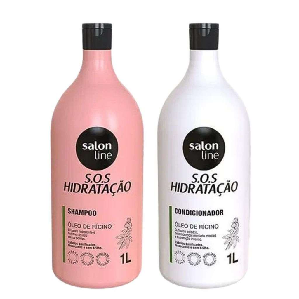 Kit shampoo + cond salon line turbinado 1litro cada