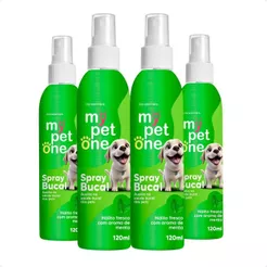Kit 4 Spray Bucal Menta para Cães e Gatos Mypetone - 120mL