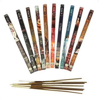 Kit 12 Cxs Incensos Vareta Orixás Diversos 96 varetas Atria - Sem Carvão em Oferta na Shopee