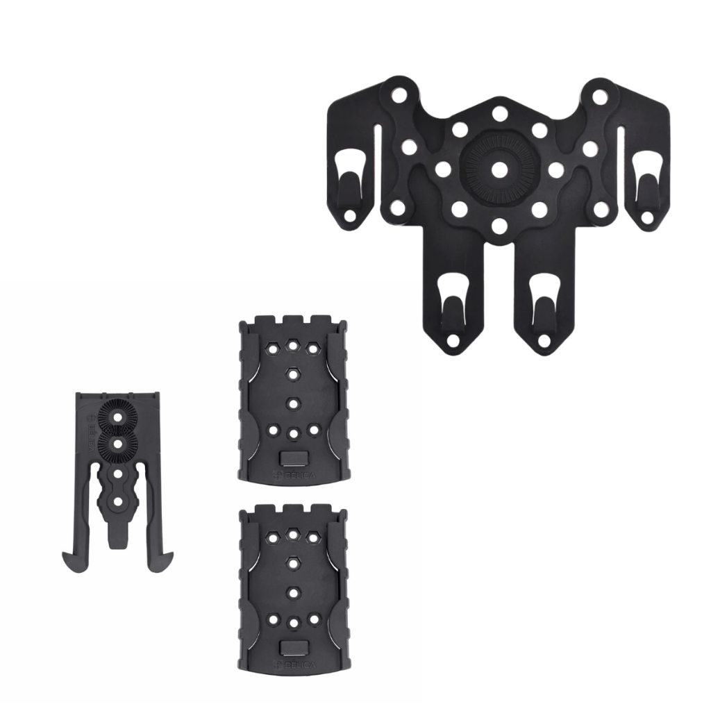 Suporte Para Colete Modular Striker 4 Pontas + Adaptador Speed Preto
