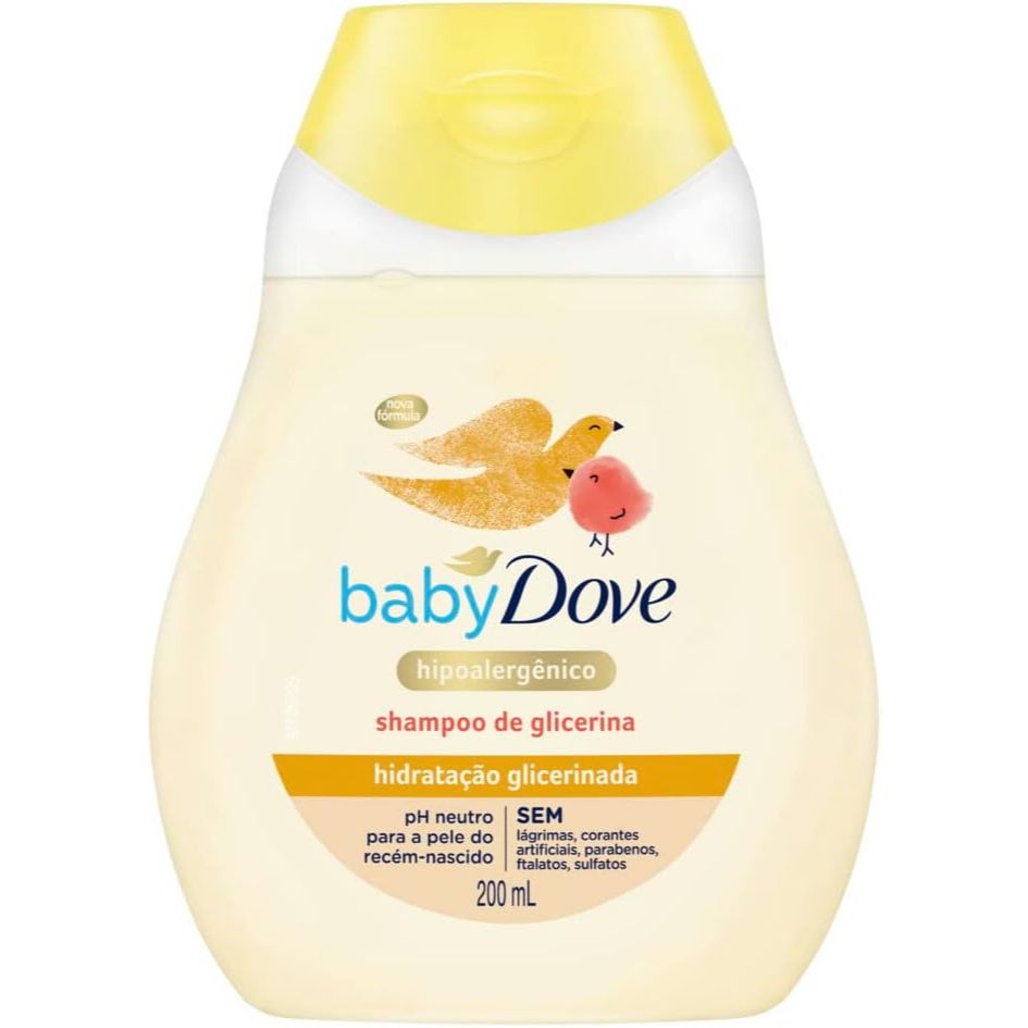 Shampoo Dove Baby Hidratação Glicerinado 200ml em Oferta na Shopee