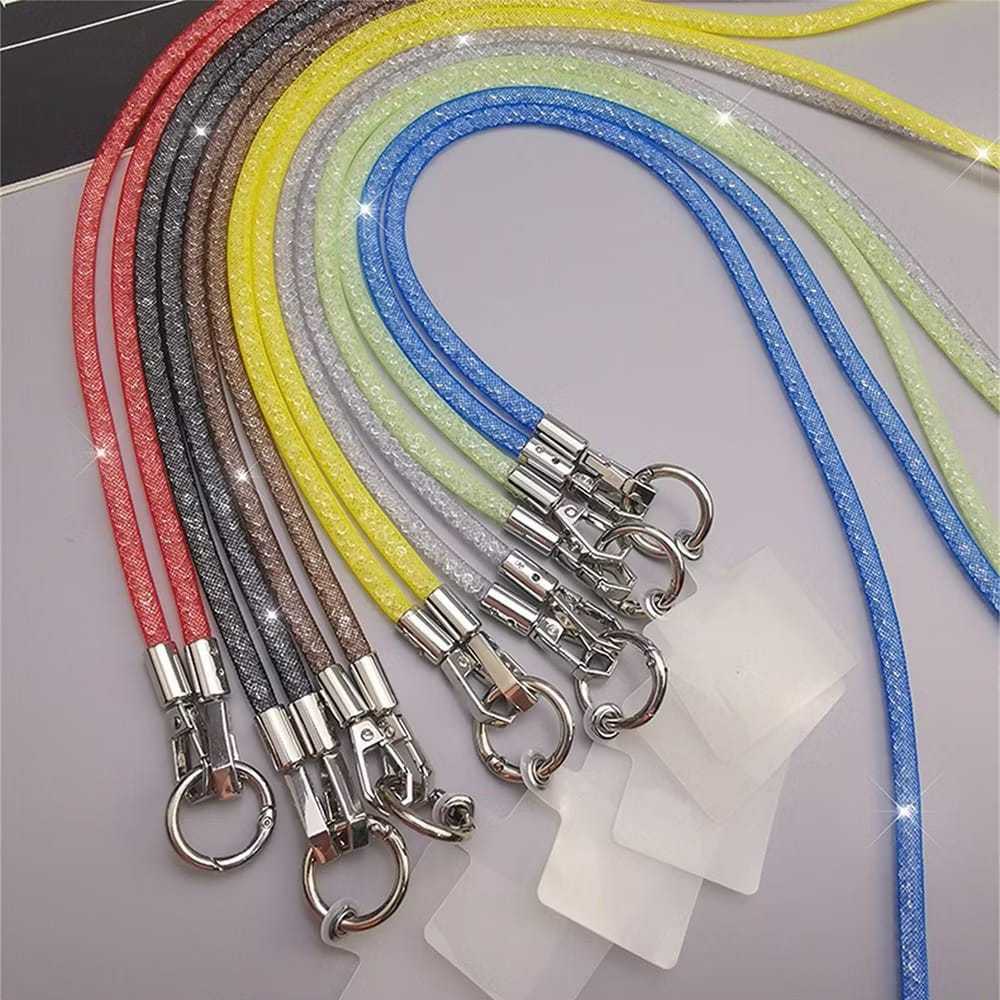 Cordão Criativo Para Celular Com Brilhos de Cristal Anti-perda  65 cm➡ & 17 cm ➡️ em Oferta na Shopee