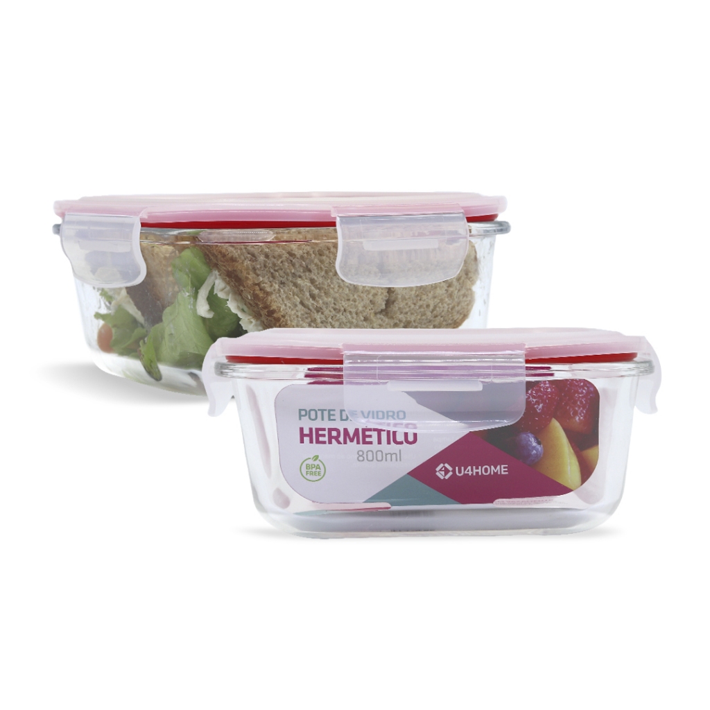 Pote Hermético Quadrado Vidro: Onde Comprar | BuscaProdutos