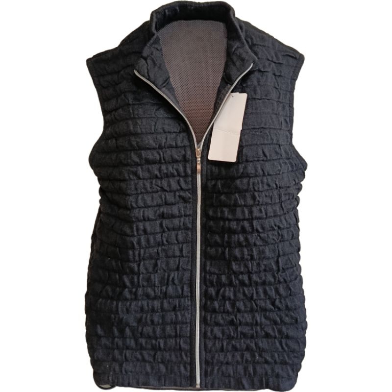 Colete feminino de zíper Colete preto inverno feminino colete feminino azul