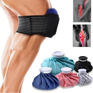 Kit saco de gelo bolsa água quente ou fria ortopedica termica + Faixa Elastica de Compressão para Dores lesao operatorio em Oferta na Shopee