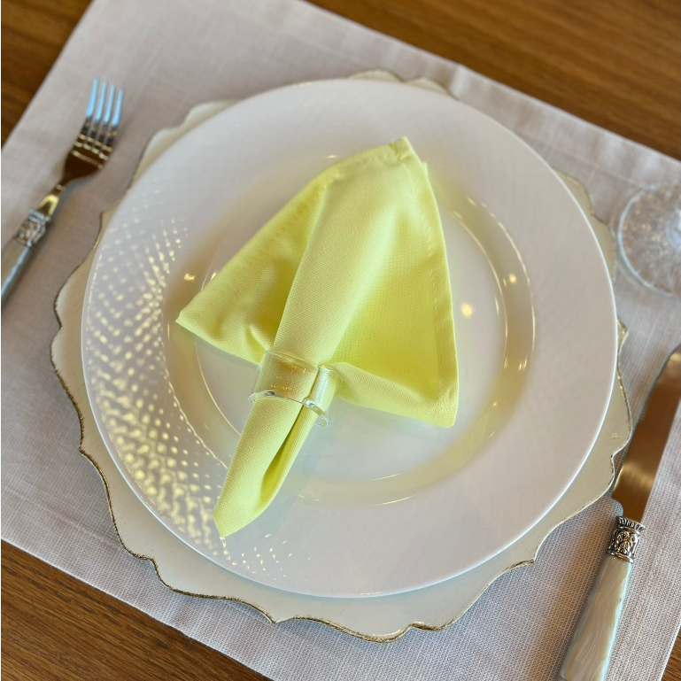 Kit 12 Guardanapos em Algodão Premium 35 x 35 com bainha Mesaposta em Oferta na Shopee