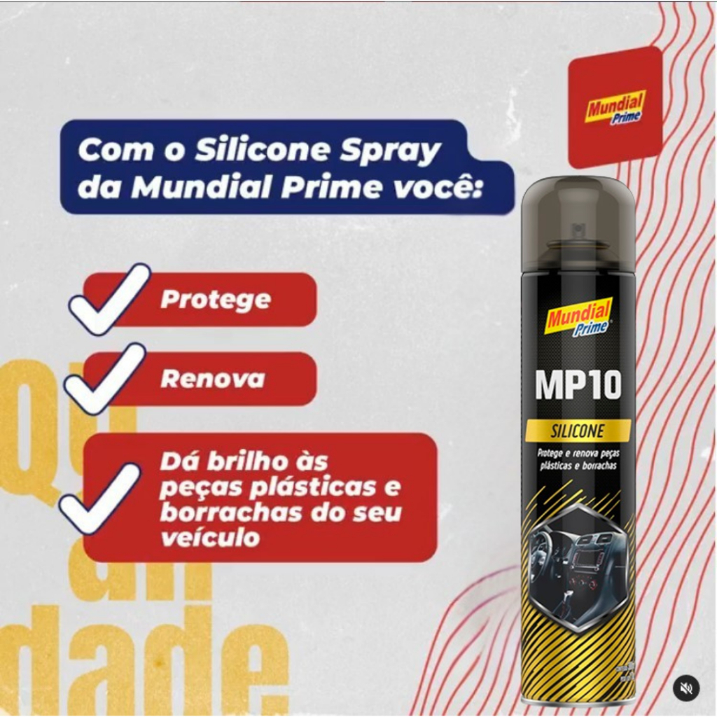 Silicone Automotivo Spray Mundial Prime 300ml - Escolher Fragrância em Oferta na Shopee