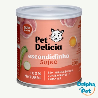 Ração Úmida Natural Escondidinho Suíno Para Gatos 320g Pet Delícia em Oferta na Shopee