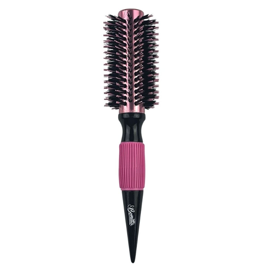 Escova de Cabelo Profissional Thermal Metallic Modelo Brilho 55mm Rosa