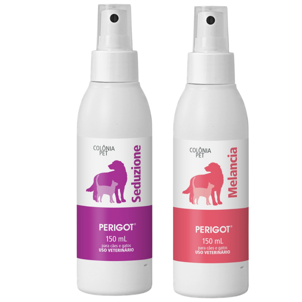 KIT 2 COLONIAS PERIGOT PET 150ML CADA MELANCIA + SEDUZIONE PARA CÃES E GATOS - PRODUTOS ORIGINAIS