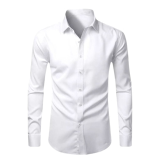 Camisa Social Masculina Slim Padrão Italiano Executiva de Luxo em Oferta na Shopee