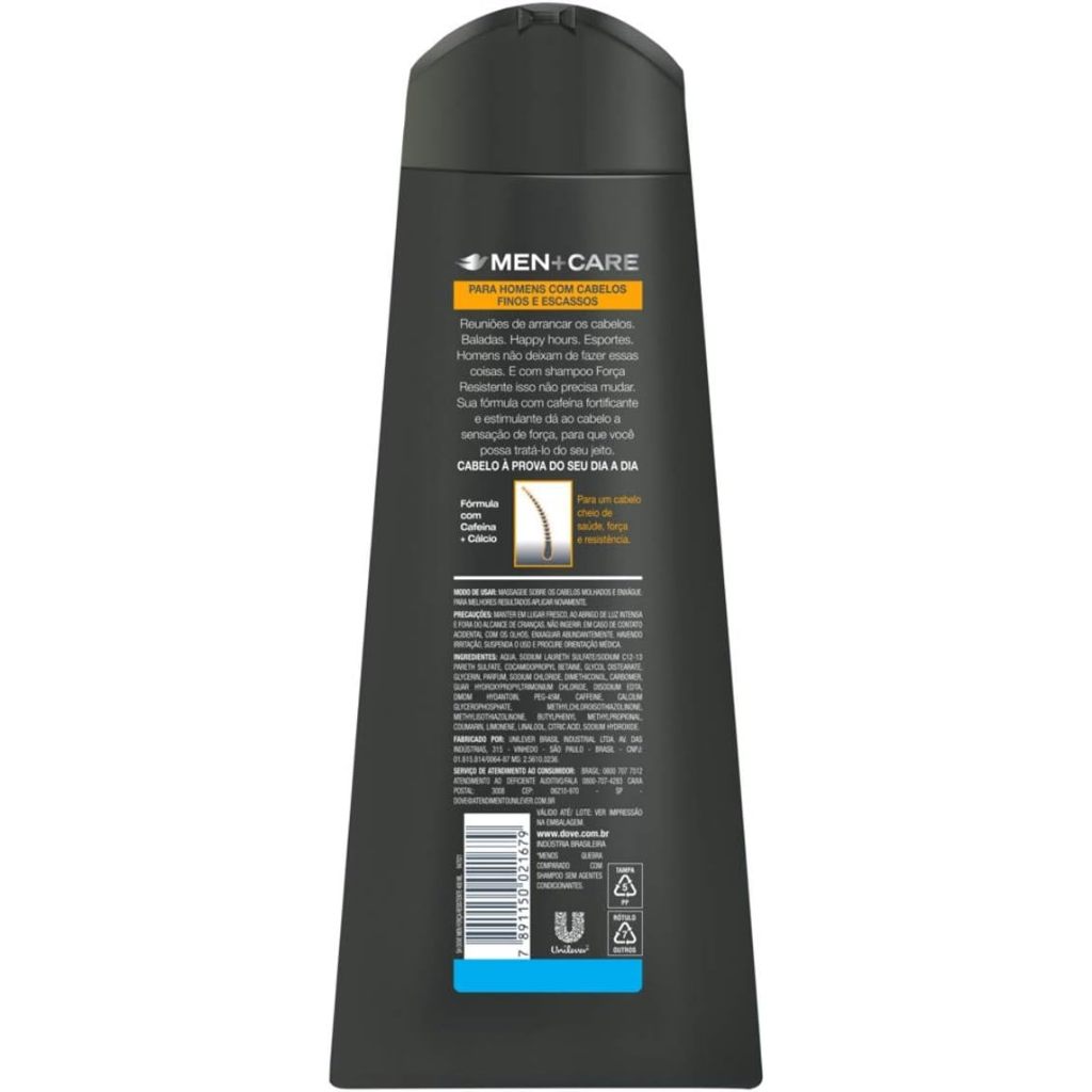 Shampoo Dove 2 Em 1 Men Care Força Resistente 400ml · foto 2
