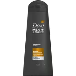 Shampoo Dove 2 Em 1 Men Care Força Resistente 400ml