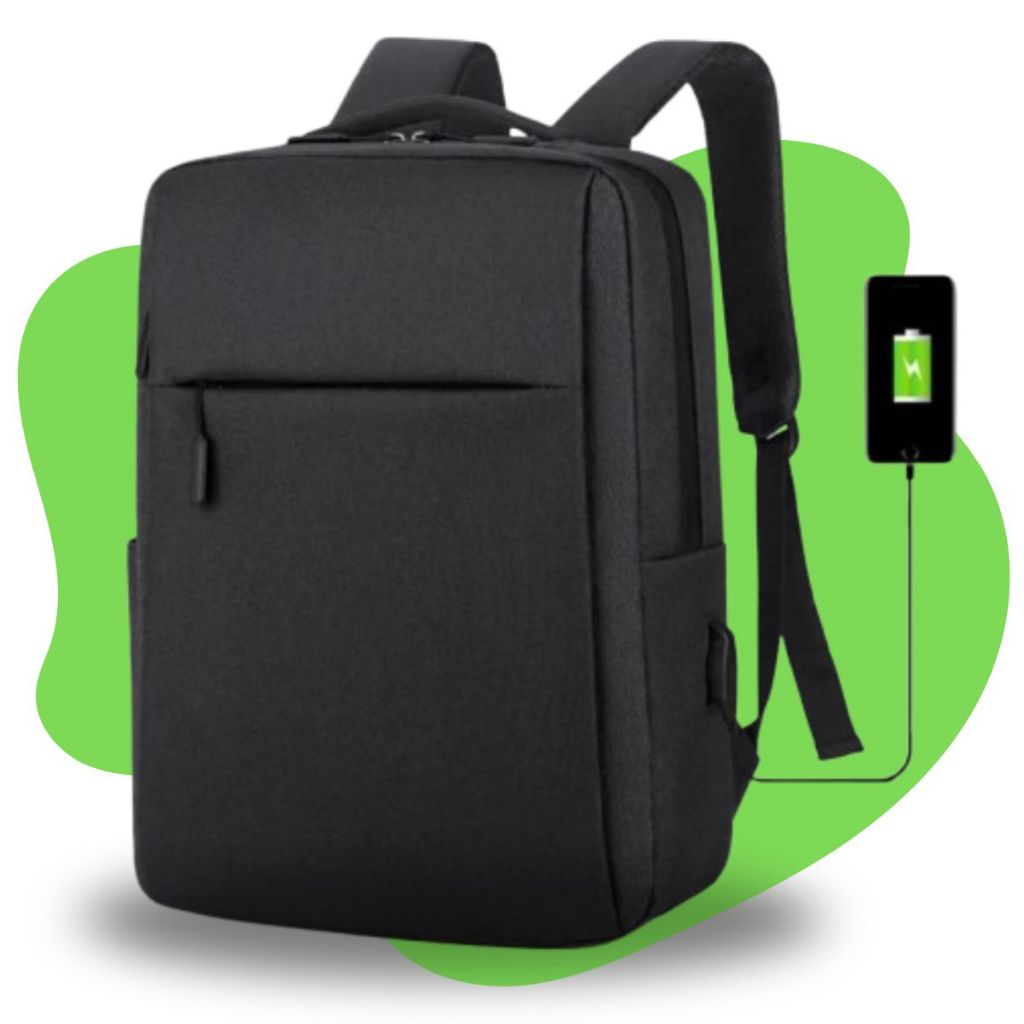 Mochila Executiva Para Notebook Moda Cabo Fone de ouvido e USB Masculina Feminina