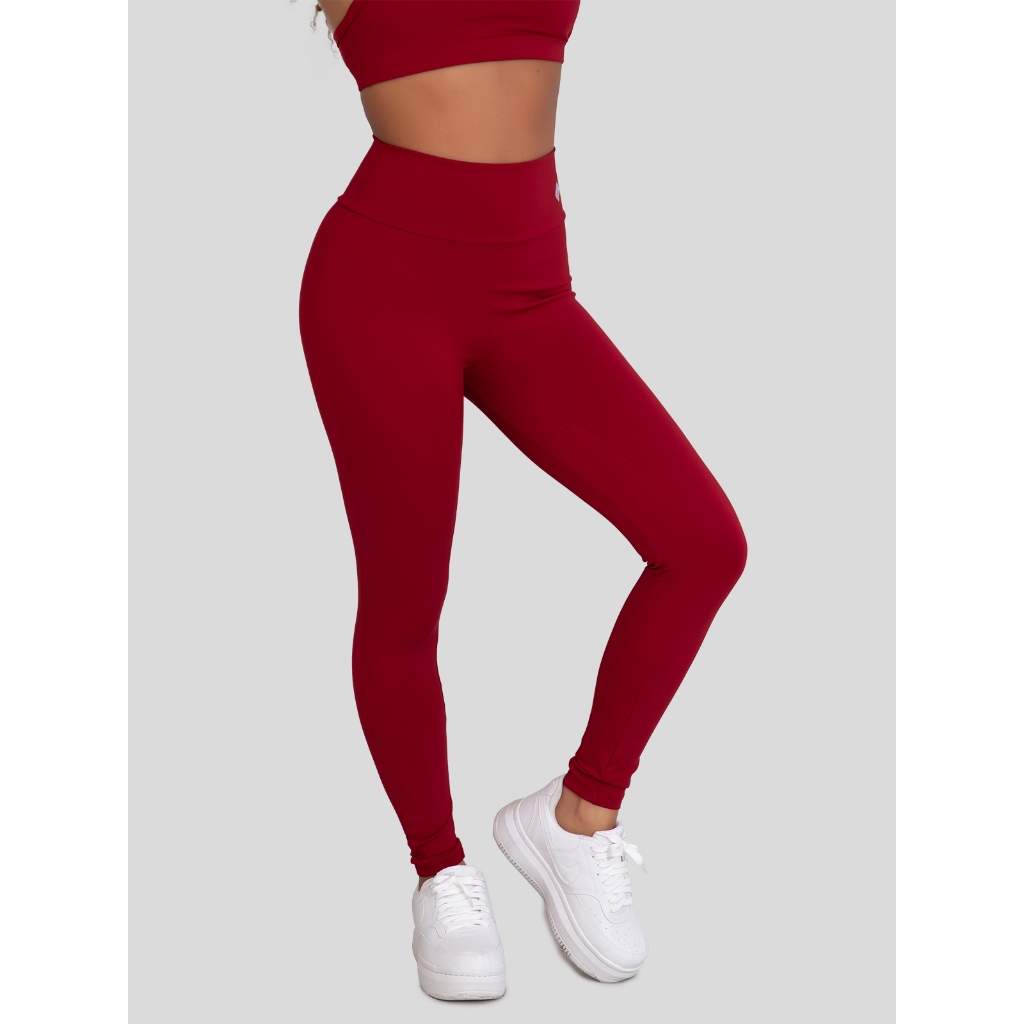 Calça Legging de Poliamida Sem Costura Frontal Moda Feminina Fitness - Women Clothes