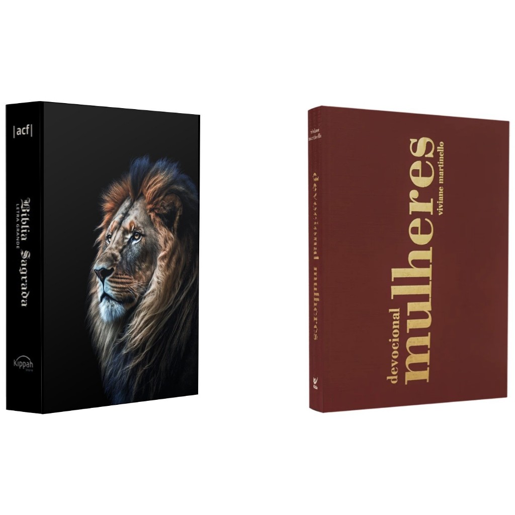 Kit Devocional Mulheres + Bíblia Sagrada ACF | Letra Grande | Leão Alteza em Oferta na Shopee