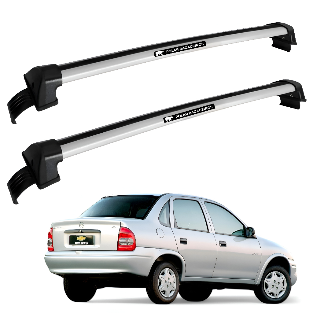 Rack De Teto Bagageiro Corsa Classic Sedan 1994 Ate 2016 Modelo em ALUMINIO