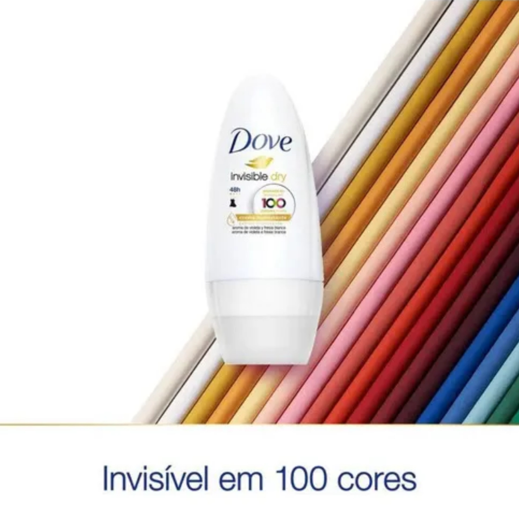 Detalhes do Desodorante Dove Rollon Invisible Dry 50ml