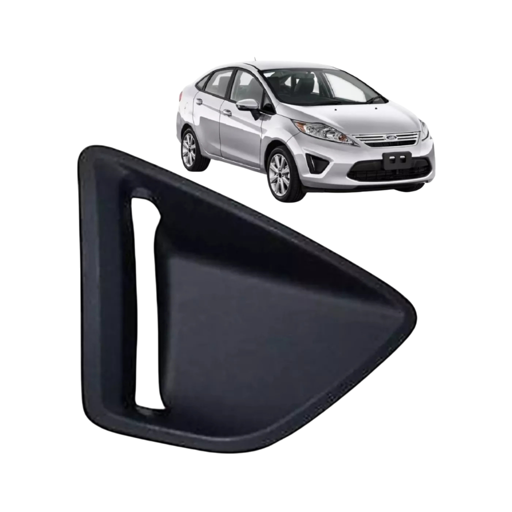 GRADE MOLDURA FAROL DE MILHA FORD NEW FIESTA MEXICANO 2011 2012 DIREITA PRETA COM FURO MILHA