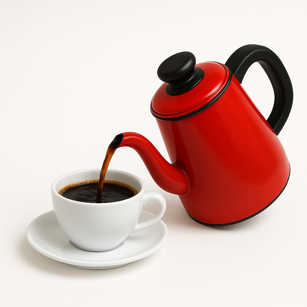 Bule de Café Chá De Alumínio 1L Cantinho do Café Vai no Fogo Não Desbota em Oferta na Shopee