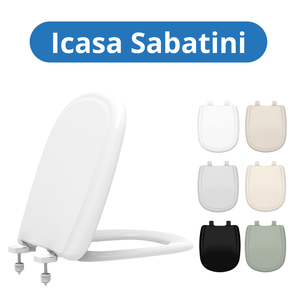 Tampa Assento Vaso Sanitário Icasa Sabatini Acabamento Premium Luxo Conforto Resistente PP Tupan