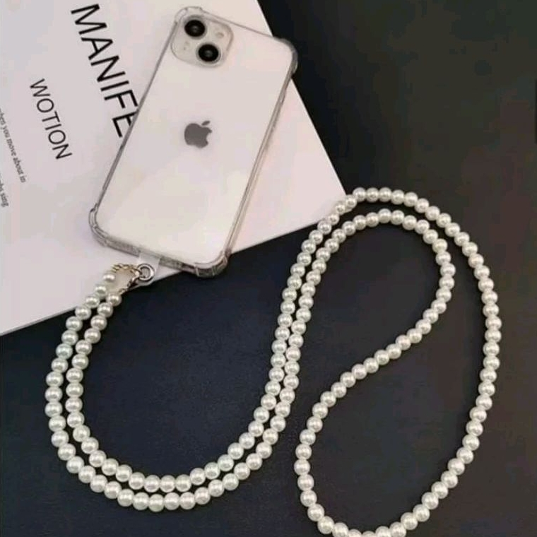 Cordão Pérola Suporte para Bolsa & Celular Anti-perda 65cm➡ & 15cm➡ em Oferta na Shopee