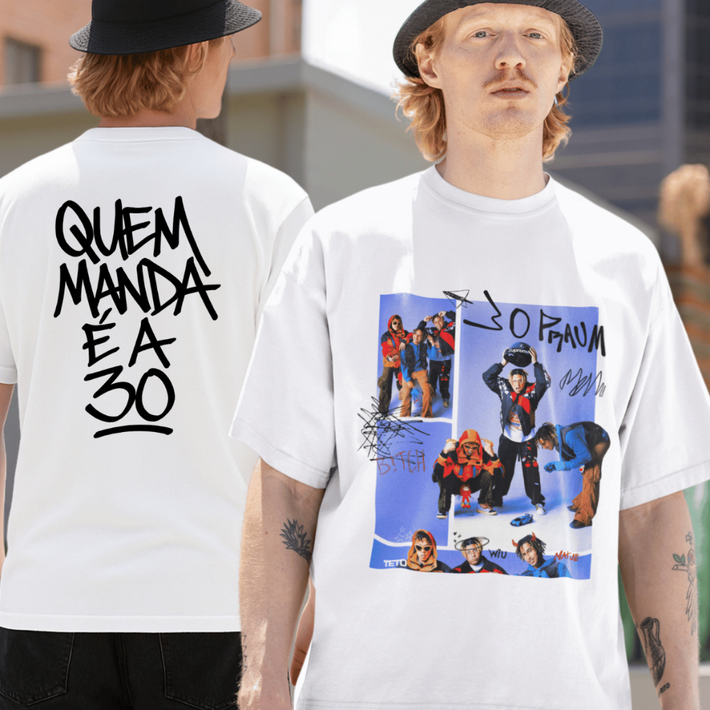 Camiseta Oversized Estampada Matuê Teto Wiu 30 Praum Em Algodão Unissex Lançamento Envio Imediato