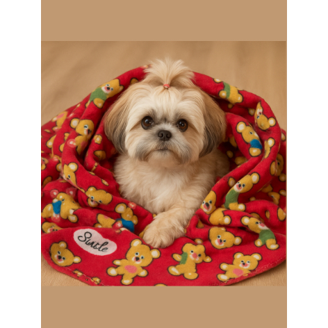 Cobertinha Manta Pet Antialérgica 90x80 cm Lavável para Cachorro e Gato - Mantinha inverno