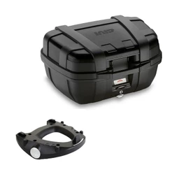 Bau Traseiro top case 52l Monokey 52 Litros Trekker 2 Capacetes + Base M5 Givi