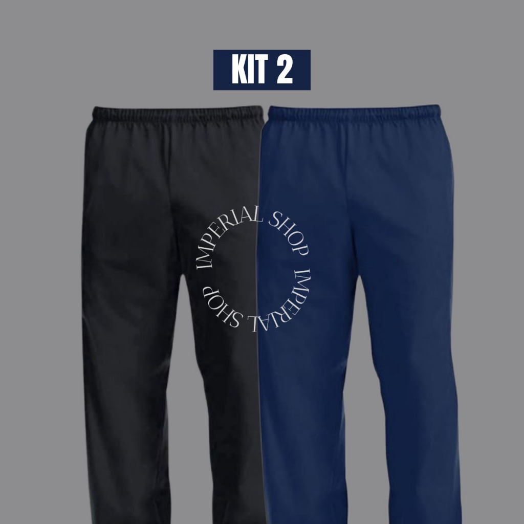 Kit 2 Calças Avulsa Trabalho Multi Profissões Uniforme Serviços Gerais- Ch