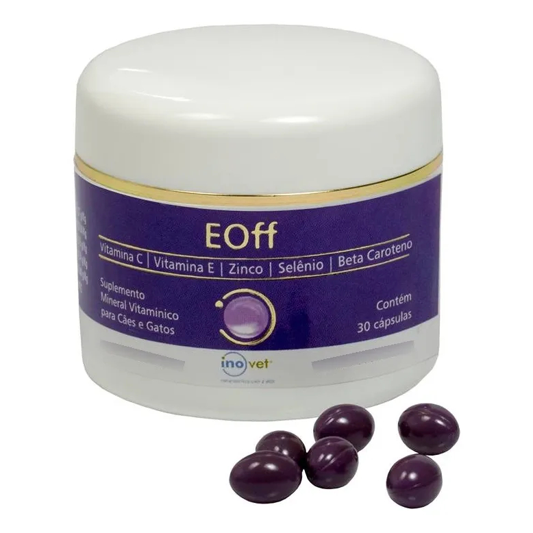 EOff Suplemento Mineral Vitamínico Antioxidante 30 Caps Inovet