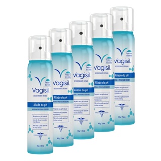 Kit 5x Vagisil Desodorante Íntimo PH Equilíbrio 75ml em Oferta na Shopee