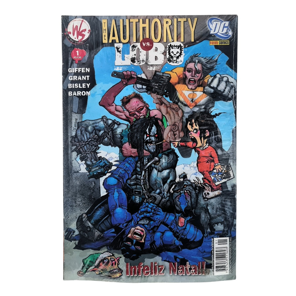 HQ The Authority Vs Lobo Infeliz Natal Lacrado / DC Comics & Wildstorm Productions - Editora Panini Tk0b