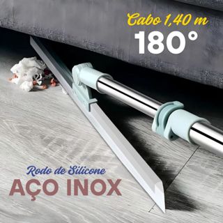 Rodo de Silicone Para Limpeza de Piso Vidros Com Gancho Secos e Molhados Uso Duplo Vassoura Mágica em Oferta na Shopee