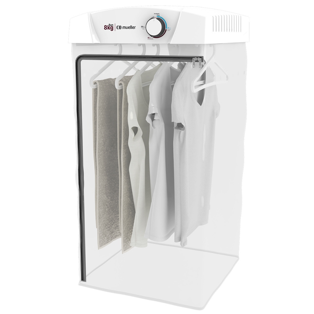 Secadora de Roupa Mueller Sun 8 kg com timer ar quente e 6 cabides - Home Appliances