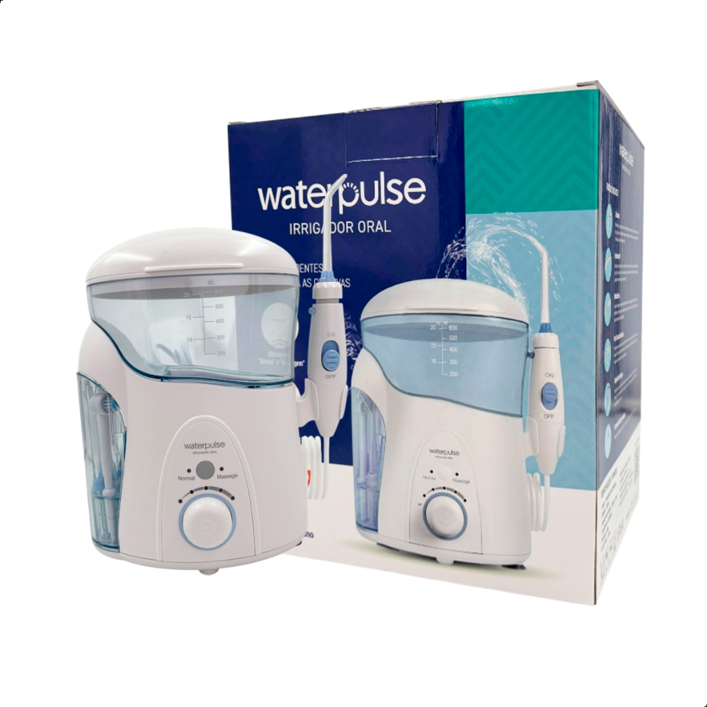 Irrigador Oral Elétrico Water Pulse UV Potente Jato D Água Aparelho Limpador Dental Bucal 600ml