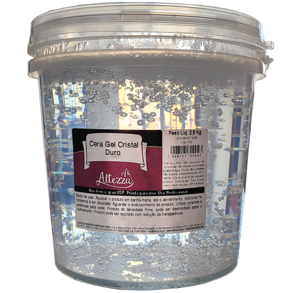Parafina Gel Duro 3,2 Lt - Velas Em Gel Balde C/ 2,8kg — imagem 2 de 2