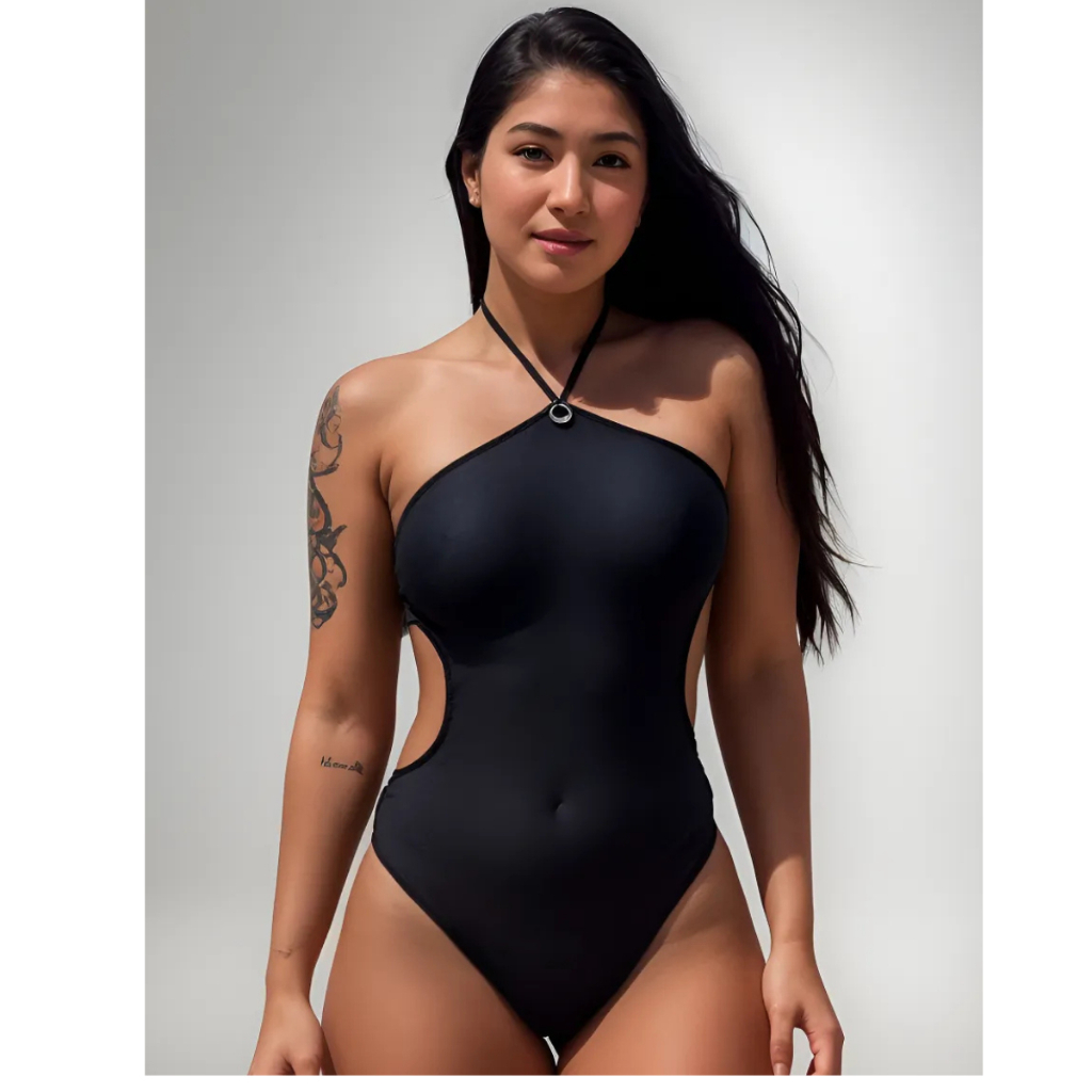 Body Maiô Feminino Engana Mamãe Tecido Suplex Preto moda verão moda praia - com Bojo em Oferta na Shopee