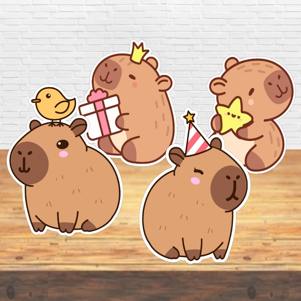 Display para Mesa Capivara Natureza Capivarinha 25cm Com Base-Lembrança Aniversário Festa Decoração em Oferta na Shopee