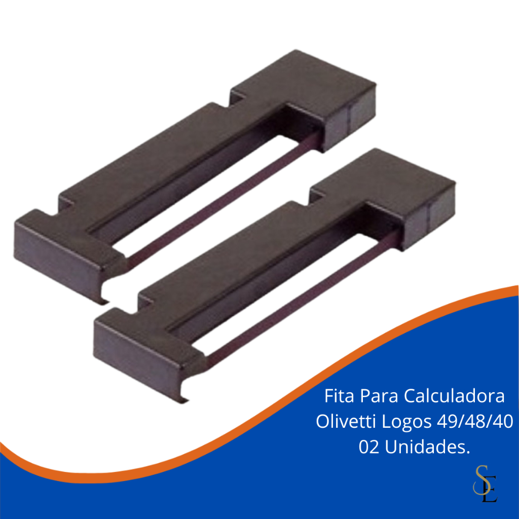 Fita Para Calculadora Olivetti Logos 41, 49.. Kit Com 02 Un.