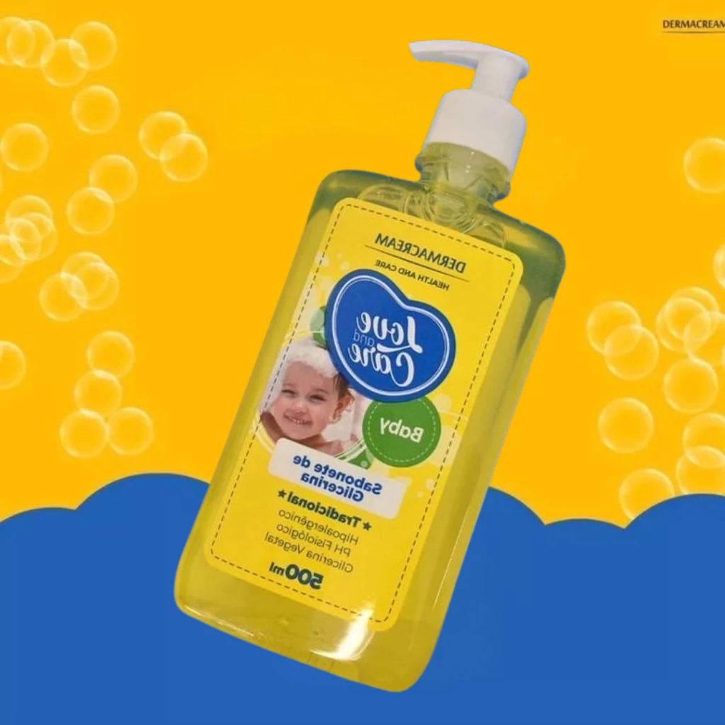 Sabonete Baby Líquido Love and Care Glicerina Dermacream 500ml em Oferta na Shopee