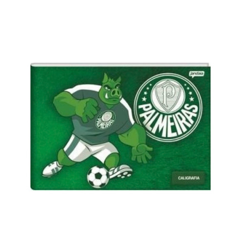 Caderno Caligrafia Palmeiras 1/4 PEQUENO 40 F Jandaia Unidade em Oferta na Shopee
