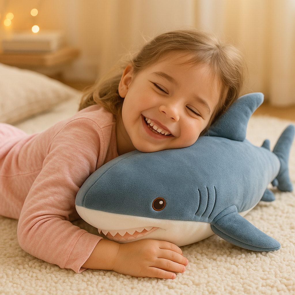 Brinquedo De Pelúcia Animal Tubarão Macio, 45cm, Brinquedos, Menina e Meninos, Travesseiro em Oferta na Shopee