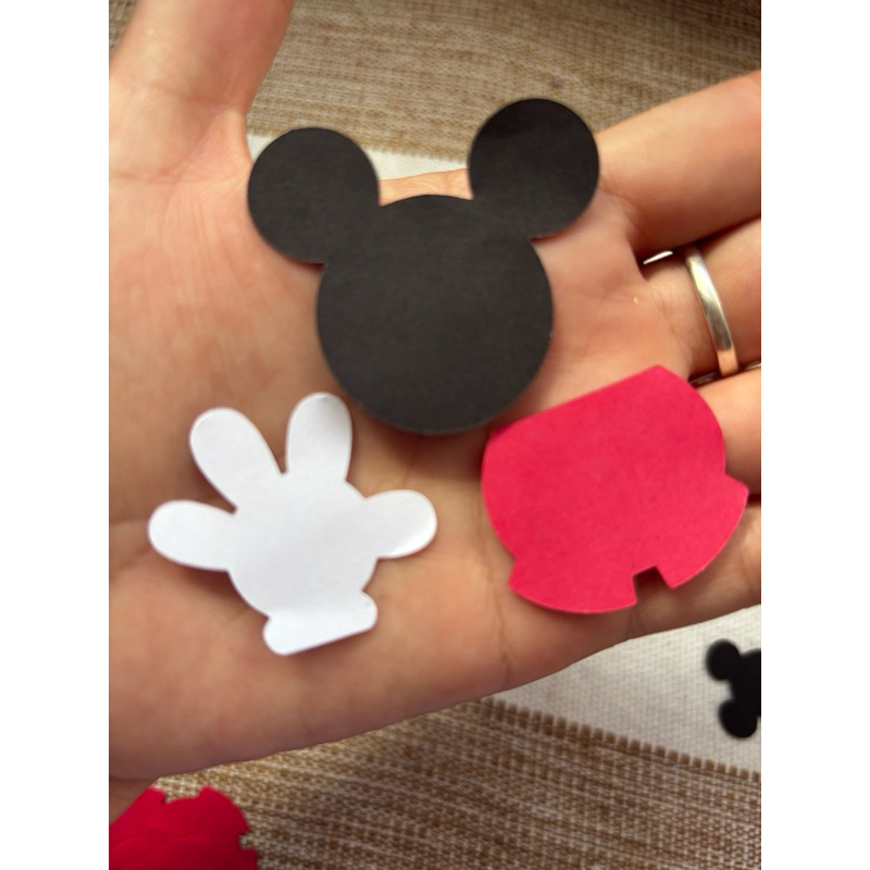 Kit Festa 50 Mickey - Decoração Mickey - cabeça do Mickey - Mão do Mickey - short do Mickey - lembrancinha