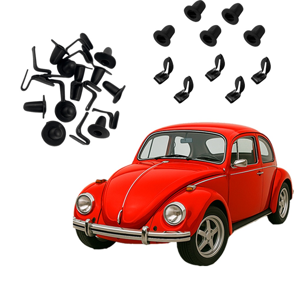 Kit Grampo E Buchas Forro Porta Fusca Tesourinha 60pçs